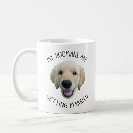 Cadeau personnalisé chien chat animal Mariage Mug (Gauche)