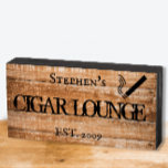 Cadeau personnalisé Cigar Lounge Bar<br><div class="desc">Cette conception peut être personnalisée dans la zone fournie en modifiant la photo et/ou le texte. Vous pouvez également le customiser en cliquant sur Personnaliser ce Modèle, puis en choisissant l'option cliquer pour customiser et supprimer ou modifier la couleur de l'arrière - plan, ajouter du texte, modifier la couleur ou...</div>