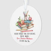 Cadeau personnalisé d'appréciation de l'enseignant (devant)