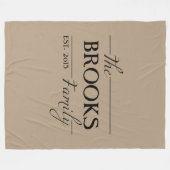 Cadeau personnalisé de couverture de jet de nom de (Devant (Horizontal))