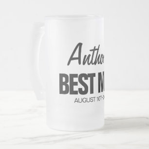 Cadeau personnalisé de meilleure homme tasse à biè