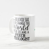 Cadeau personnalisé de mug pour orthophoniste (Devant gauche)