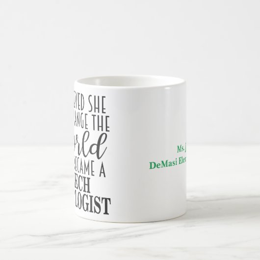 Cadeau personnalisé de mug pour orthophoniste (Centre)