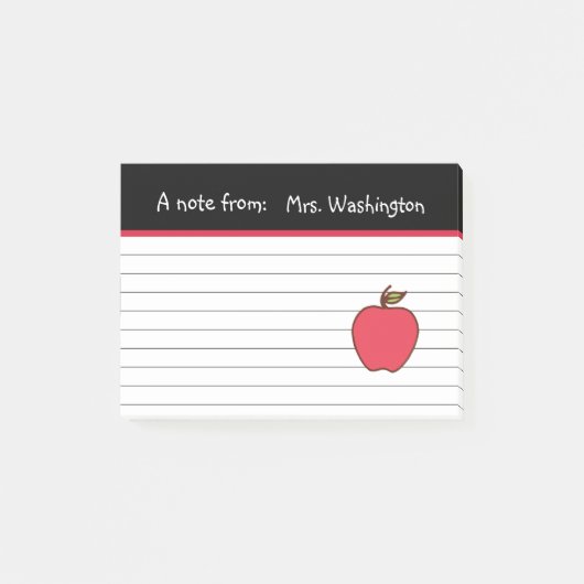 Cadeau personnalisé de notes post-it en forme de p (Devant)