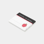 Cadeau personnalisé de notes post-it en forme de p (Incliné)