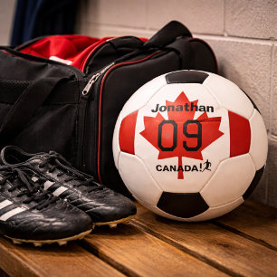 Cadeau personnalisé de soccer Feuille d'érable du