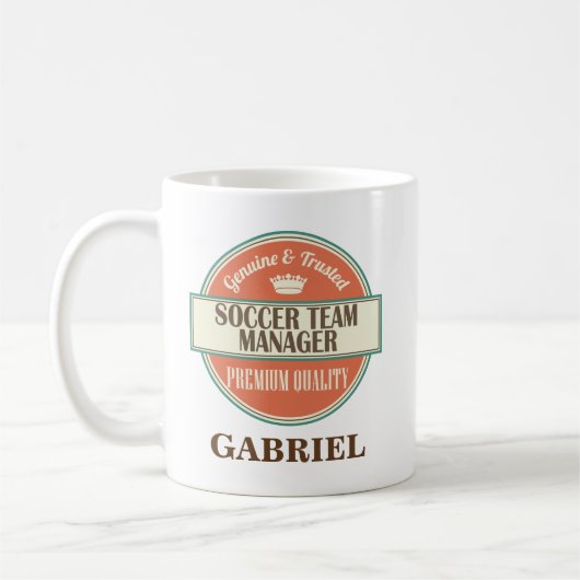Cadeau personnalisé de tasse de bureau de (Gauche)