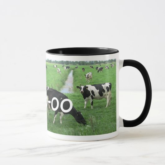 Cadeau personnalisé de vache : Tasse de lait avec (Droite)