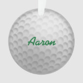 Cadeau personnalisé d'ornement de golf (devant)
