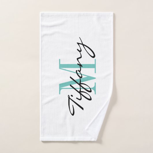 Cadeau personnalisé monogramme pour les femmes (Serviette à main)