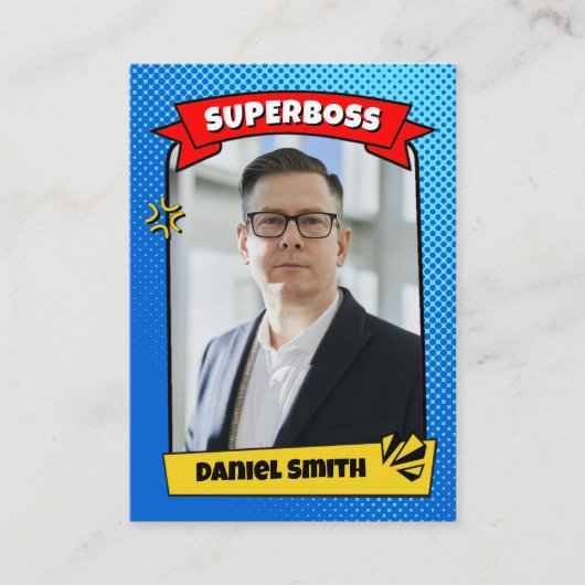 Cadeau personnalisé pour Boss, carte de commerce c (Devant)