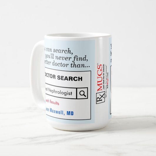 Cadeau personnalisé pour le néphrologiste Mug (Devant gauche)