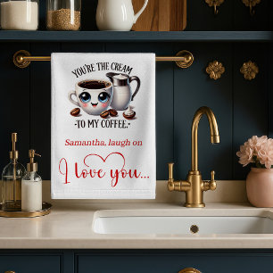 Cadeau personnalisé pour petit ami Serviette de cu