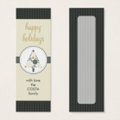 CADEAU PERSONNALISÉ TAG :: arbre à spotty moderne (Devant & derrière)