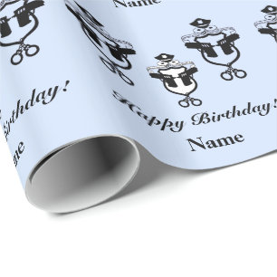 Cadeau Personnaliser de papier d'emballage d'anniversaire