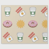 Cadeau Petit déjeuner copieux Papier à envelopper (Plat)