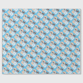 Cadeau Petit garçon avec papier d'emballage en bloc (Plat)