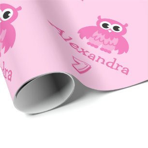Cadeau Petit hibou 1er anniversaire petite fille papier d