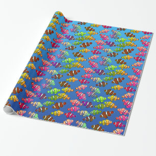 Cadeau Petit papier d'emballage coloré de Clownfish