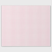Cadeau Petit papier d'emballage de guingan rose-clair et (Plat)