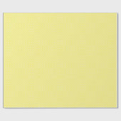 Cadeau Petit papier d'emballage jaune et de blanc de (Plat)