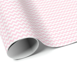 Cadeau Petit papier d'emballage rose-clair et blanc de