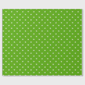 Cadeau Petite coeur sur papier vert brillant (Plat)