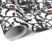 Cadeau Peu de papier d'emballage de capuchon rouge (Coin rond)