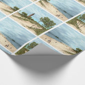 Cadeau Peu de papier d'emballage de phare de sable de (Coin)