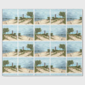 Cadeau Peu de papier d'emballage de phare de sable de (Plat)