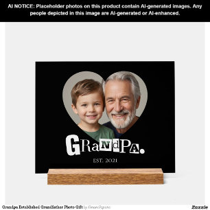 Cadeau Photo Grand-père Établit Grand-papa