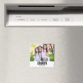 Cadeau photo Magnet aimanté Papi Fondateur (In Situ (Lave-vaisselle))