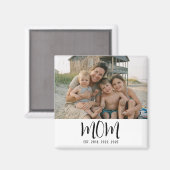 Cadeau Photo Magnet Maman Établie (Recto/Verso)