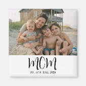 Cadeau Photo Magnet Maman Établie (Devant)