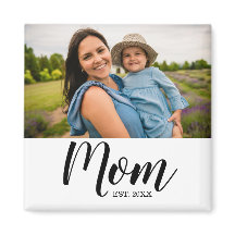 Cadeau photo Magnet « Maman établie »