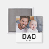 Cadeau Photo Magnet Papa Créé (Recto/Verso)