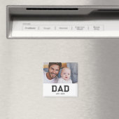 Cadeau Photo Magnet Papa Créé (In Situ (Lave-vaisselle))