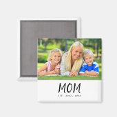 Cadeau Photo Magnet pour Maman (Recto/Verso)