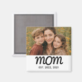 Cadeau Photo Magnet pour Maman (Recto/Verso)