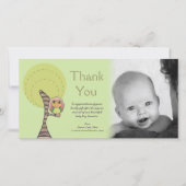 Cadeau Photocard d'arrivée de bébé de Merci de (Devant)