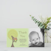 Cadeau Photocard d'arrivée de bébé de Merci de (Debout devant)