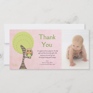 Cadeau Photocard d'arrivée de bébé de Merci de hib