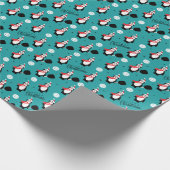 Cadeau 🐧 Pickleball Joyeux Noël 🎁 papier à envelopper (Coin)