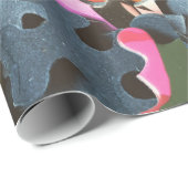 Cadeau Pièces de puzzle Papier d'enveloppement d'annivers (Coin rond)