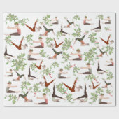 Cadeau Pilates papier d'enveloppement de Noël (Plat)