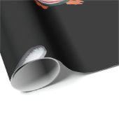 Cadeau Pingouin avec papier d'enveloppement Casquette (Coin rond)