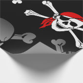 Cadeau Pirate Ship Skuls Wrapper Papier (Coin)