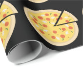 CADEAU PIZZA FUNNY WRAPPER PAPIER (Coin rond)