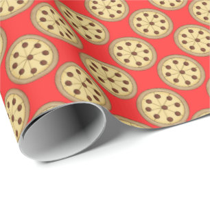 Cadeau Pizza Pie papier d'emballage carrelé
