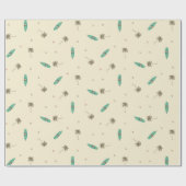 Cadeau Plage Surfboards et Palm Trees Papier d'enveloppem (Plat)